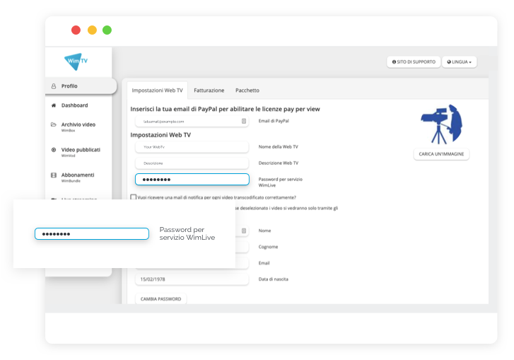 wimtv-password-per-eventi
